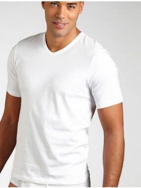 Hugo Boss cotton, v-neck T-Shirt Large NWOT